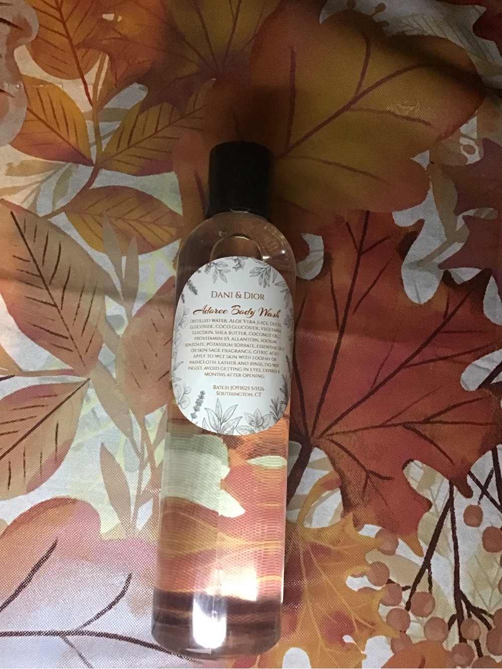 Dani & Dior  Amber Body Wash - Clear Amber